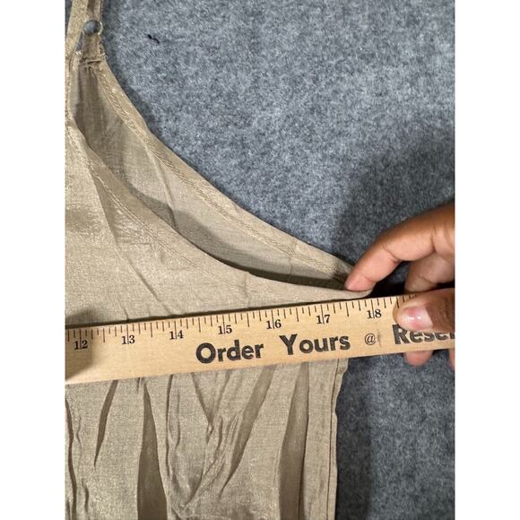 Pretty Angel Dress Women S Brown Linen Blend Midi Lagenlook hippie minimalist4 - Picture 4 of 8